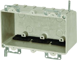 fiberglassBOX 9313-EWK Electrical Box, 3 -Gang, Fiberglass Reinforced Polyester BMC, Beige/Tan