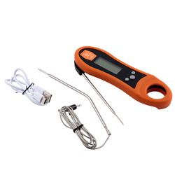 Oklahoma Joes PitPro Series 5328279P06 Instant Read Thermometer,-40 to 572 deg F, Backlit Display, 2 Probe Sensor, Pack of 6