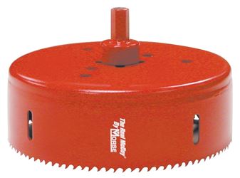 MORSE Real McCoy TA66 Hole Saw with Arbor, 4-1/8 in Dia, 1-15/16 in D Cutting, 7/16 in Arbor, 4/6 TPI