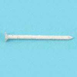 Maze SST31128252 Finishing Nail, 3D, 1-1/4 in L, Stainless Steel, Checkered Head, Plain Shank, White, 1 lb