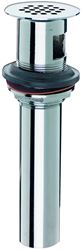 Plumb Pak PP856-80PC Lavatory Plug with Grid Strainer, Commercial-Grade, Pop-Out, Cast Brass, Chrome