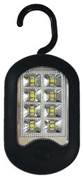 AmerTac LBUTIL1000 Utility Light, AAA Battery, Alkaline Battery, LED Lamp, 100 Lumens, 15 to 20 hr Run Time, Black, Pack of 6