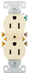 Eaton Wiring Devices 270LA Duplex Receptacle, 2 -Pole, 15 A, 125 V, Push-in, Side Wiring, NEMA: 5-15R