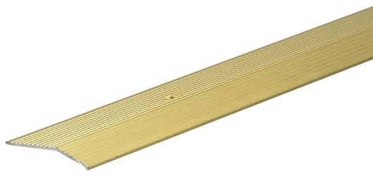 Frost King H1591FB3 Carpet Bar, 3 ft L, 2 in W, Fluted Surface, Aluminum, Gold, Satin