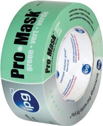 IPG 5802-.75 Masking Tape, 60 yd L, 3/4 in W, Crepe Paper Backing, Light Green