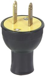 Eaton Wiring Devices BP3123BK Electrical Plug, 2 -Pole, 15 A, 125 V, NEMA: NEMA 1-15, Black