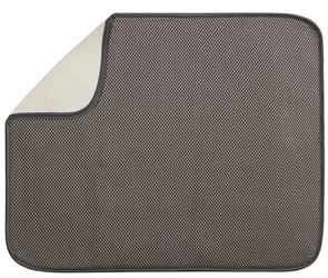 Interdesign 40131 Drying Mat, 18 in L, 16 in W, Microfiber Terry/Polyester