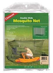 Coghlans 9765 Mosquito Net, Double Wide, Polyester, Olive Green, For: 2 Cots or Sleeping Bags