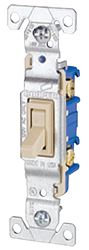 Eaton Wiring Devices 1301V Toggle Switch, 15 A, 120 V, Polycarbonate Housing Material, Ivory, Pack of 10