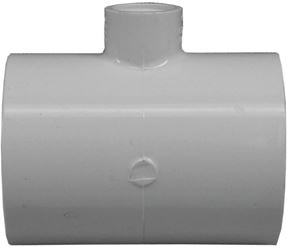 IPEX 435877 Reducing Pipe Tee, 2 x 2 x 1/2 in, Slip x Slip x FPT, PVC, White, SCH 40 Schedule, 280 psi Pressure