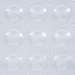 Kenney KN61292 Bath Mat, 31 in L, 15 in W, Vinyl, Clear