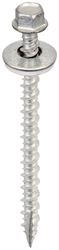 Acorn International SW-MW123G250 Screw, 3 in L, High-Low Thread, Hex Drive, Type 17 Point, Galvanized, 250/BAG