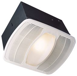 Air King LEDAK100 Exhaust Fan with Light, 0.6 A, 115/120 V, 100 cfm Air, 2 sones, LED Lamp, 4 in Duct, White