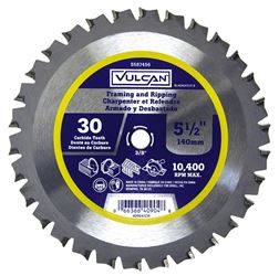 Vulcan 409041OR Circular Saw Blade, 5-1/2 in Dia, 3/8 in Arbor