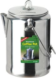 Coghlans 1346 Coffee Pot, 9 Cups, Aluminum, Silver