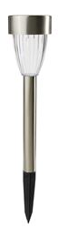 Boston Harbor Solar Stake Light, Metal/Plastic, Stainless Steel, Pack of 12