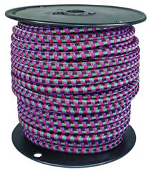 Keeper 06415 Bungee Cord, 5/16 in Dia, 125 ft L, Rubber