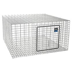 Pet Lodge AH2424 Rabbit Hutch, 24 in W, 24 in D, 16 in H, Steel/Vinyl, Galvanized