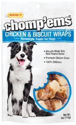 RuffinIt Chompems 8185 Chicken and Biscuit Wrap, Peanut Butter, 4 oz