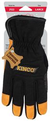 KincoPro 2122-XL Work Gloves, Mens, XL, Angled Wing Thumb, Easy-On Cuff, Polyester/Spandex Back