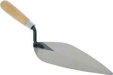 Marshalltown 926-3 Brick Trowel, 10 in L Blade, 4-3/4 in W Blade, Steel Blade, Hardwood Handle
