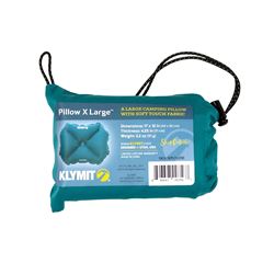 Klymit 12PLTL01D Pillow, 17 in L, 12 in W, XL, 75D Polyester, Teal