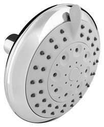 Plumb Pak K703CP Shower Head, Round, 1.8 gpm, 5-Spray Function, Polished Chrome, 4-3/4 in Dia