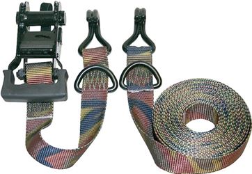 Keeper 03548 Tie-Down, 1-1/4 in W, 16 ft L, Camouflage, 1000 lb, J-Hook End Fitting
