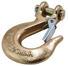 National Hardware 3256BC Series N830-315 Clevis Slip Hook with Latch, 1/4 in, 3150 lb Working Load, Steel, Yellow Chrome