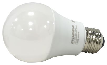 Sylvania 78102 LED Bulb, General Purpose, A19 Lamp, 100 W Equivalent, E26 Lamp Base, Frosted, Bright White Light