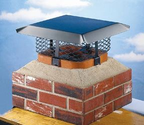 Shelter SCADJ-L Adjustable Chimney Cap, Steel, Black, Powder-Coated, Fits Duct Size: 19-1/2 x 9-1/4 x 24-1/2 in