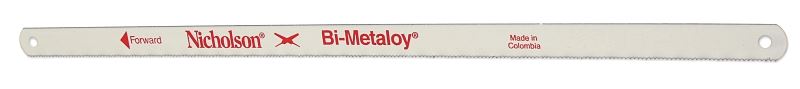 Crescent Nicholson Bi-Metaloy Series 62706N-2 Hand Hacksaw Blade, 1/2 in W, 12 in L, 14 TPI, Pack of 10