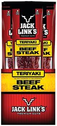 Jack Links 02030 Snack, Stick, Teriyaki, 1 oz, Bag, Pack of 12