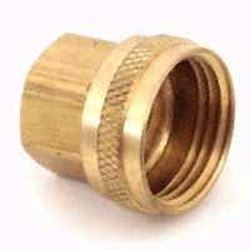 Plumb Pak PP850-65 Hose Adapter, 3/4 x 1/2 in, FHT x FIP, Brass, For: Garden Hose