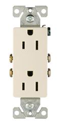 Eaton Wiring Devices 1107LA-BOX Duplex Receptacle, 2 -Pole, 15 A, 125 V, Back, Side Wiring, NEMA: 5-15R