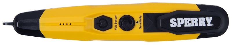 Sperry Instruments VD6509 Detector with Flashlight, LED Display, Functions: AC Voltage, Yellow
