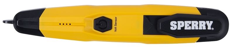 Sperry Instruments VD6508 Detector with Flashlight, LED Display, Functions: AC Voltage, Yellow