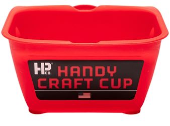 Handy Products 1100-CC Craft Cup, 8 oz, Red, Ergonomic Handle