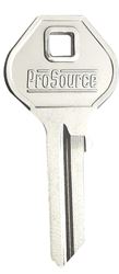 ProSource Key Blank, Brass, Nickel, Pack of 10