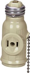 Eaton Wiring Devices BP718V Adapter, 660 W, 2-Outlet, Ivory