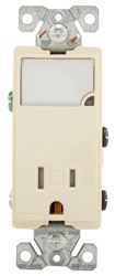 Eaton Cooper Wiring TR7735LA-BOX LED Wall Box Nightlight Combination, 1 -Pole, 15 A, 125 V, Light Almond