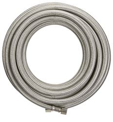 Plumb Pak PP255920 Ice Maker Supply Line, 1/4 in Inlet, Compression Inlet, 1/4 in Outlet, Compression Outlet, 240 in L