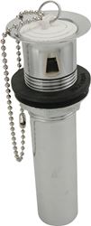 Plumb Pak PP3105PC Lavatory Plug, Pop-Out, Brass, Chrome