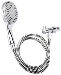 Plumb Pak K747CP Handheld Shower, 1.8 gpm, 5-Spray Function, Polished Chrome, 60 in L Hose