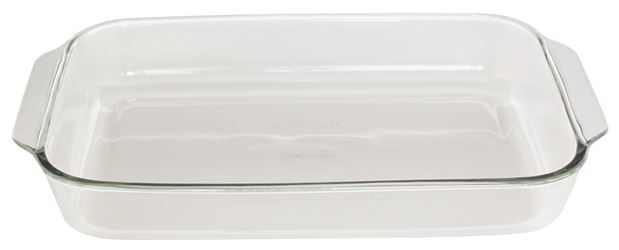 Oneida Oven Basics Series 819380BL11 Bake Dish, 5 qt Capacity, Glass, Clear, Pack of 3