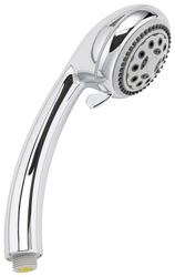 Plumb Pak K721CP Handheld Shower Head, Round, 1.8 gpm, 5-Spray Function, Polished Chrome, 3.35 in Dia