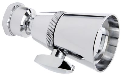 Plumb Pak K705CP Shower Head with Adjustable Spray, Round, 1.8 gpm, Polished Chrome, 1.6 in Dia