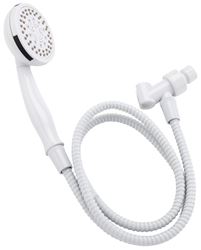 Plumb Pak K745WH Handheld Shower, 1.8 gpm, 5-Spray Function, 60 in L Hose