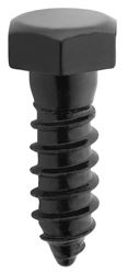 National Hardware V1864 Series N800-123 Lag Screw, 1/2 in Thread, 1-1/2 in L, Steel, Black Powder-Coated/Galvanized