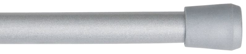 Kenney KN631/9 Spring Tension Rod, 7/16 in Dia, 28 to 48 in L, Metal, Pewter